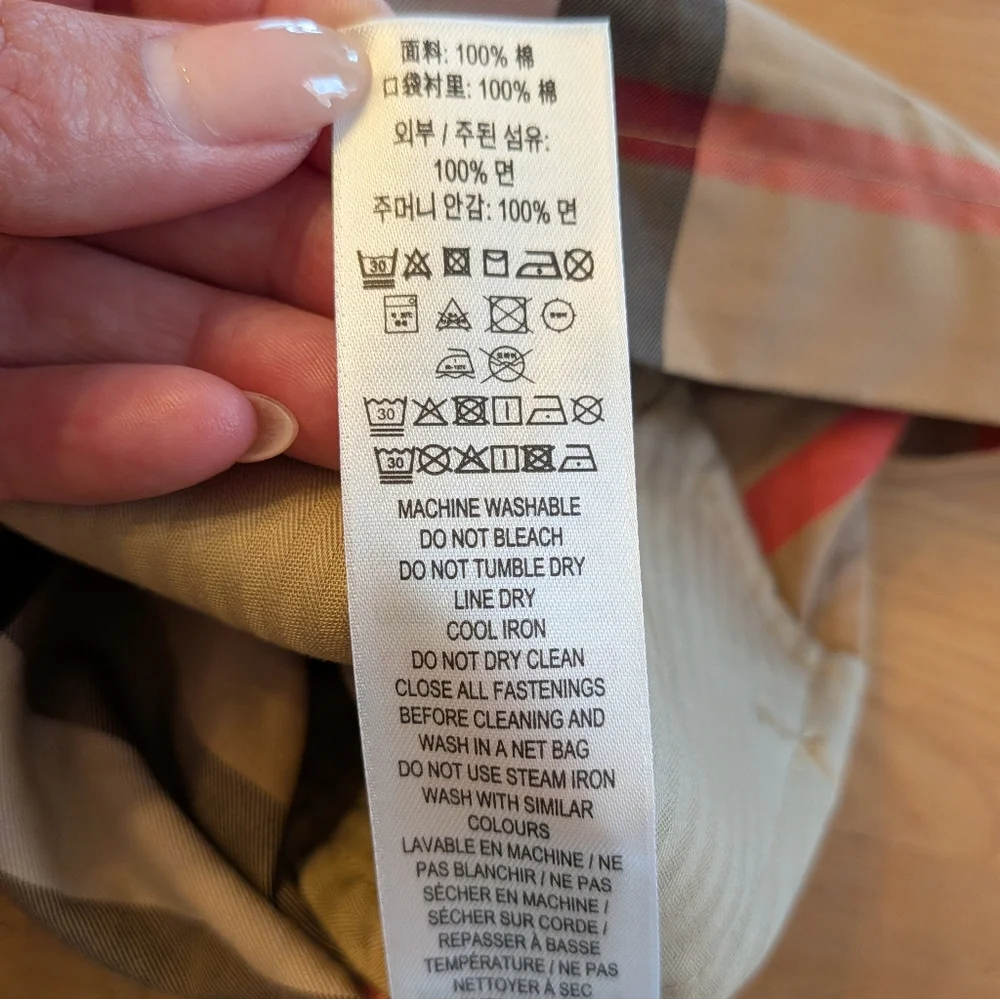 Burberry Girls Nova Check Skort Plaid Pleated Beige Size 6Y (Est.) - Picture 6 of 11